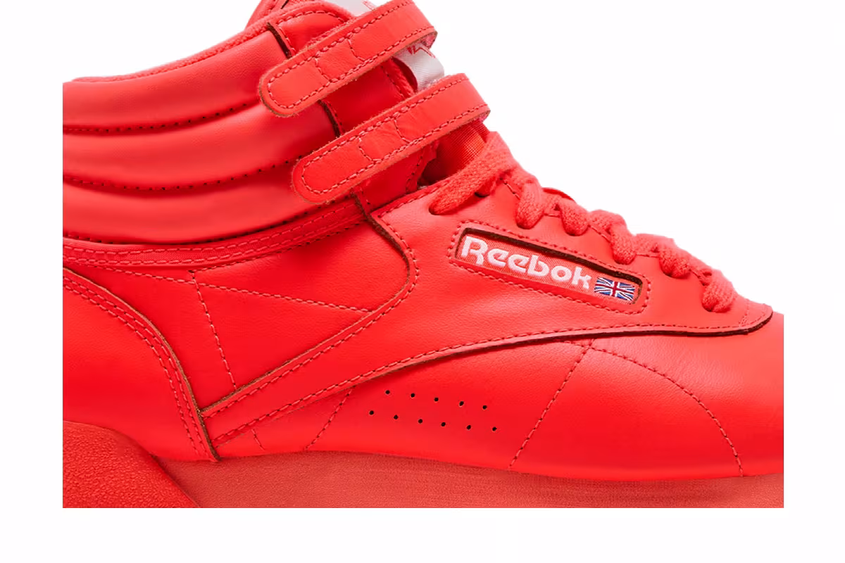 Reebok Women's Freestyle Hi Orange Flare, view 3