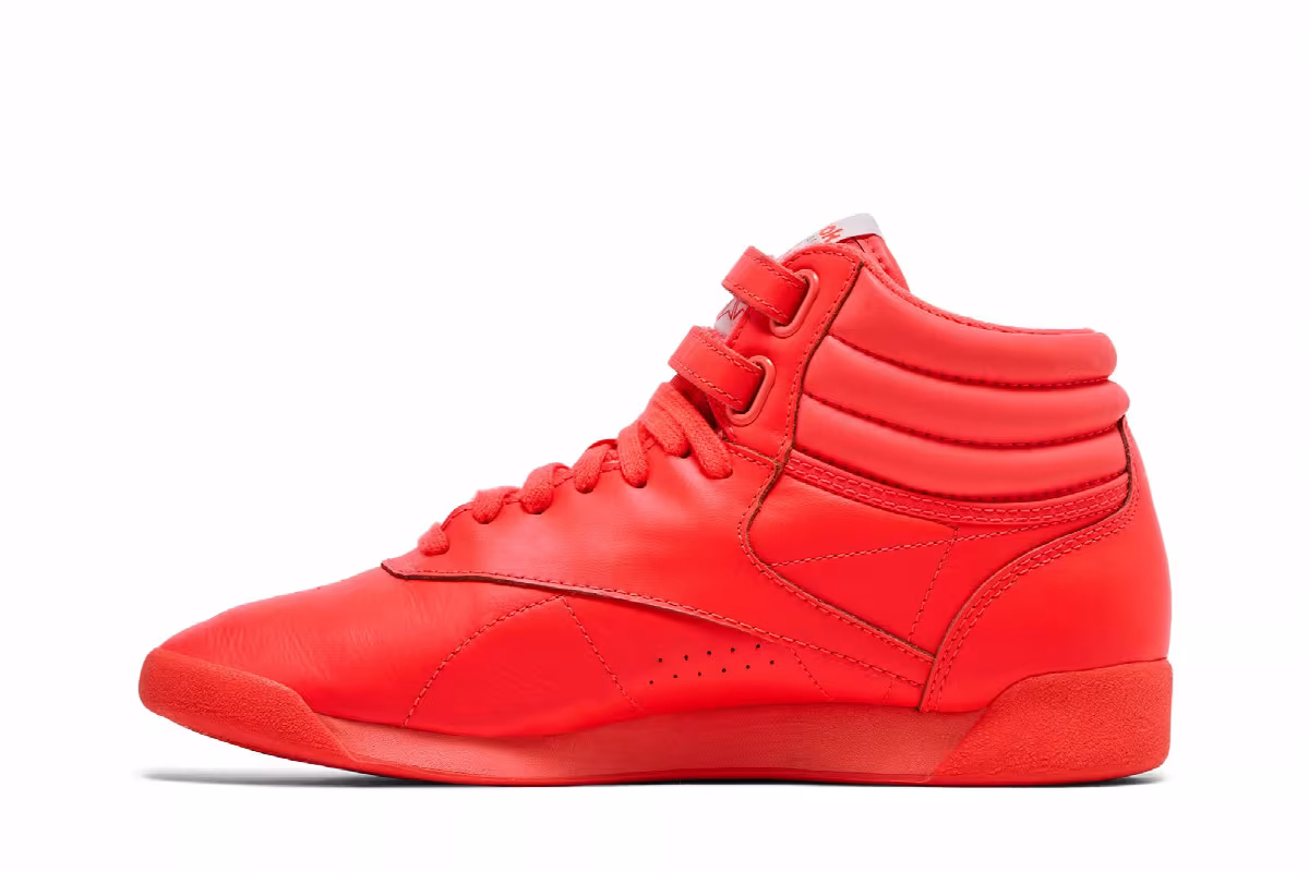Reebok Women's Freestyle Hi Orange Flare, view 4