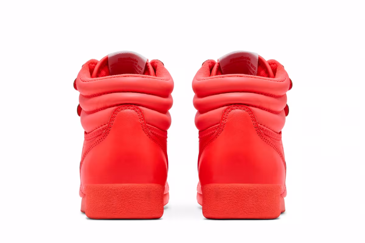 Reebok Women's Freestyle Hi Orange Flare, view 7