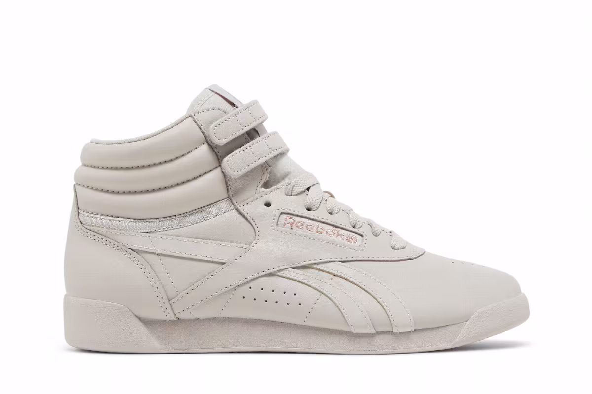 Cardi B x Reebok Women's Freestyle High Moonstone Boulder Grey, view 2