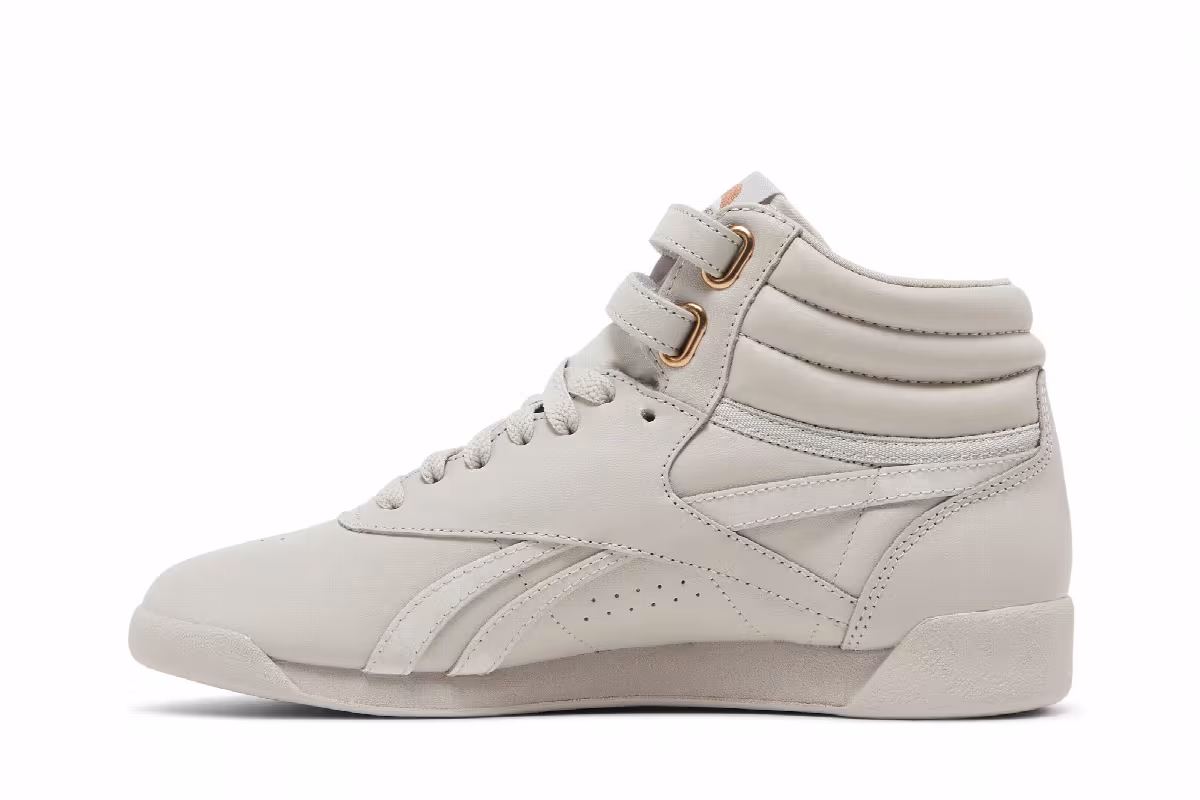 Cardi B x Reebok Women's Freestyle High Moonstone Boulder Grey, view 4