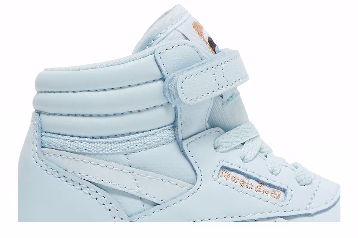 Cardi B x Reebok Freestyle High Toddler Glass Blue, view 3
