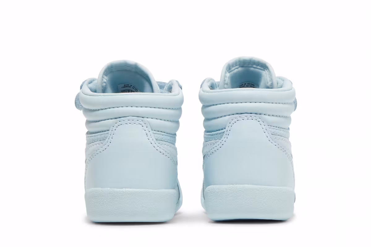Cardi B x Reebok Freestyle High Toddler Glass Blue, view 7
