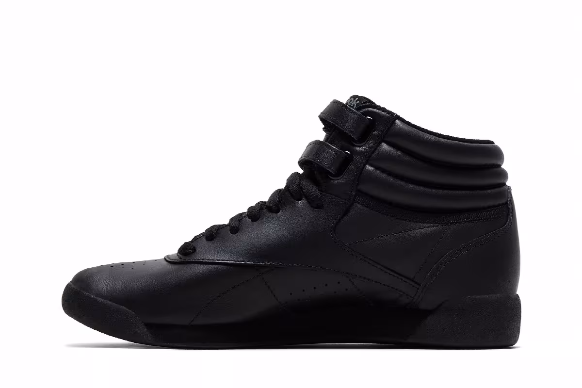 Reebok Women's Freestyle High Triple Black, view 4