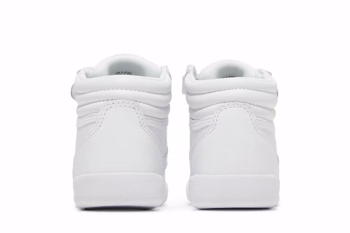 Reebok Freestyle High Toddler Triple White, view 7