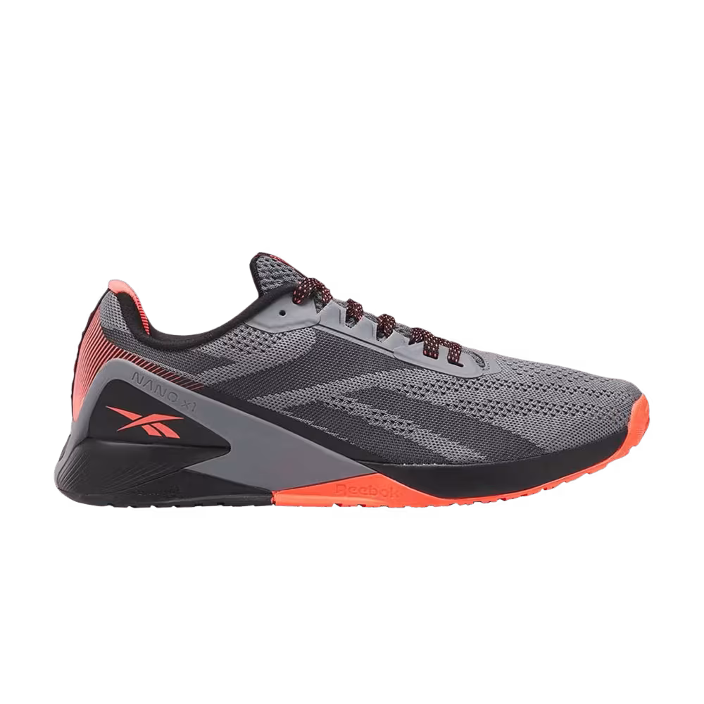 Reebok Nano X1 Pure Grey Orange Flare