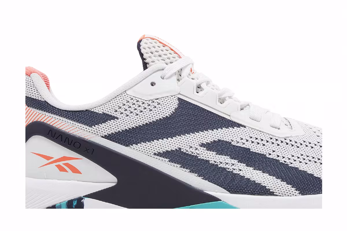 Reebok Nano X1 White Navy Teal, view 3