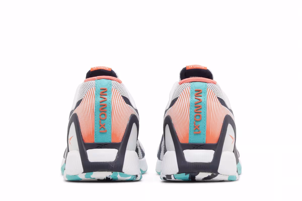 Reebok Nano X1 White Navy Teal, view 7