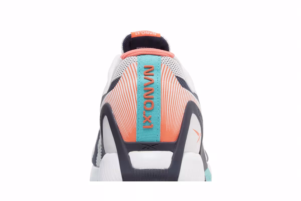 Reebok Nano X1 White Navy Teal, view 8