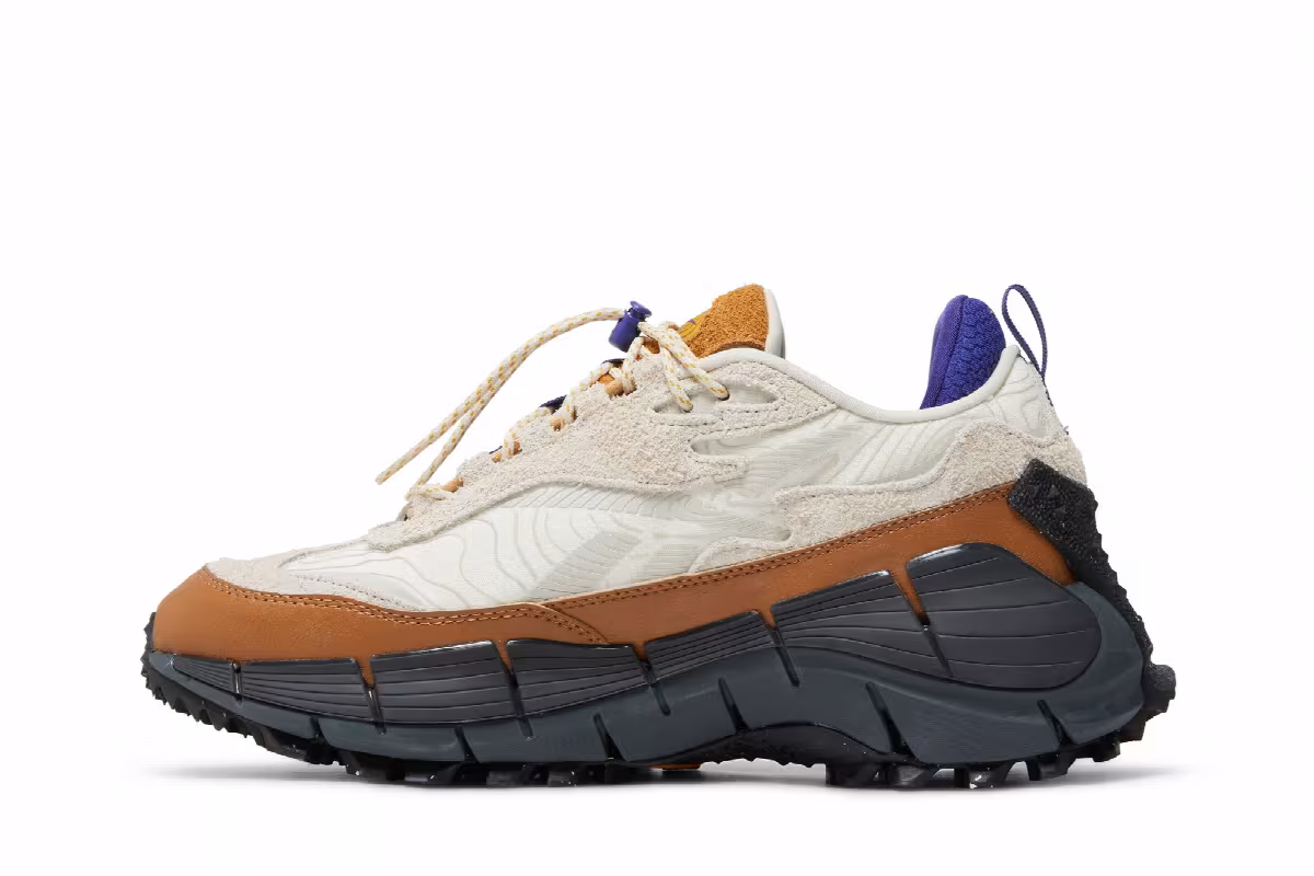 Reebok Zig Kinetica 2.5 Edge Chalk Wild Brown, view 4