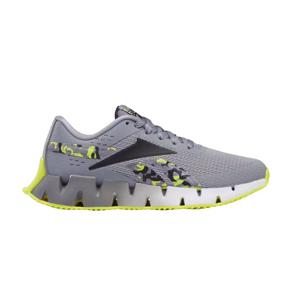 Reebok Zig Dynamica 2 Grey Acid Yellow Camo