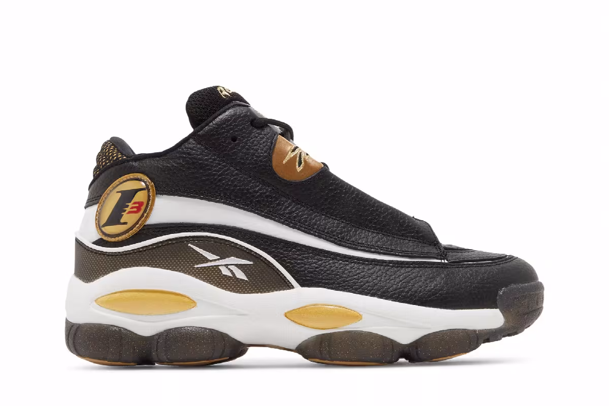 Reebok The Answer DMX Black White Gold 2022, view 2