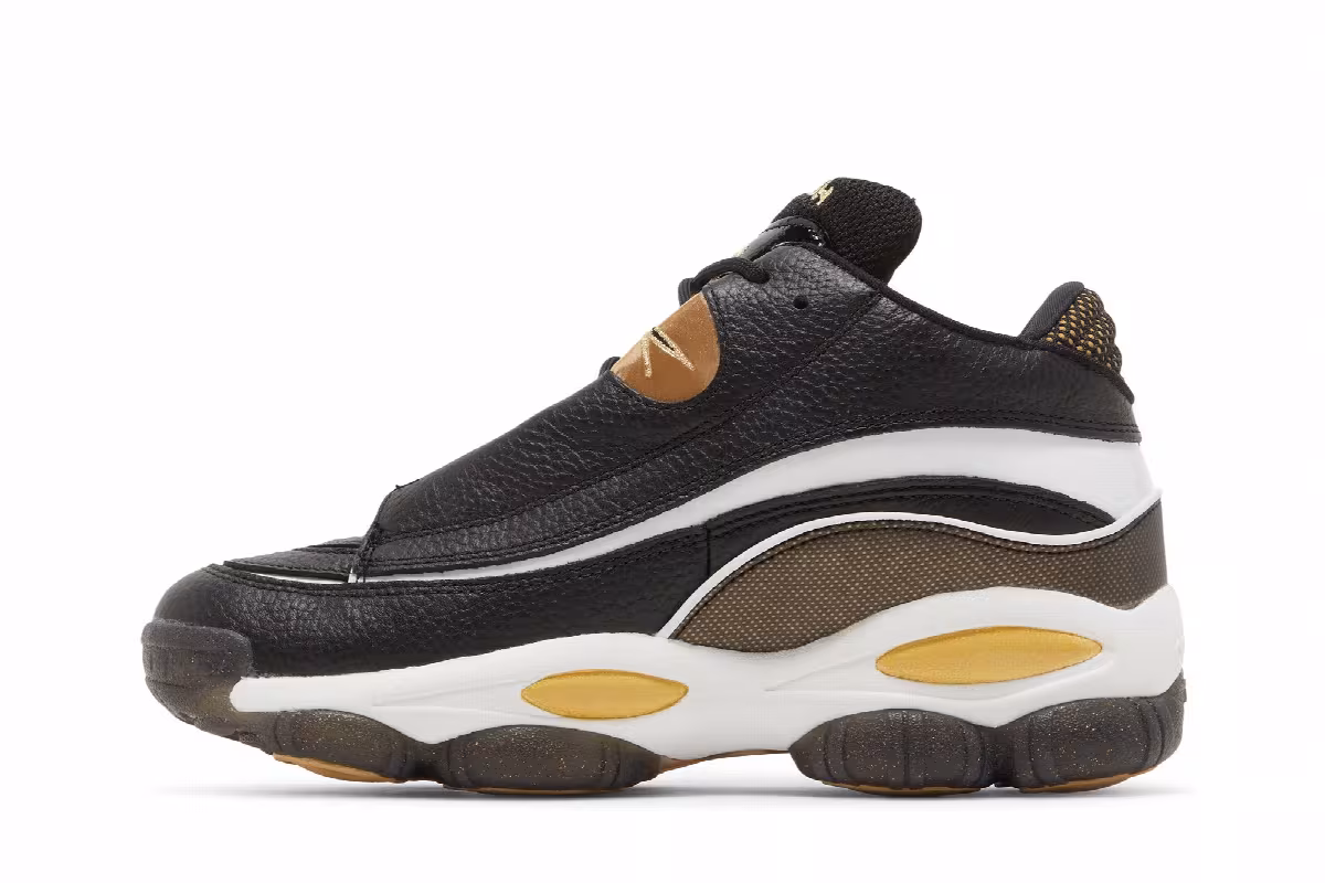 Reebok The Answer DMX Black White Gold 2022, view 4
