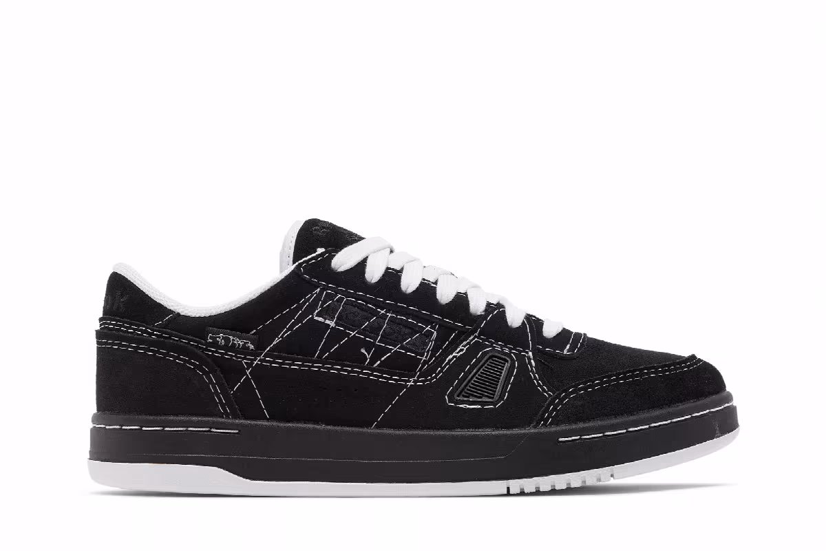 Sneeze x Reebok LT Court Black White, view 2