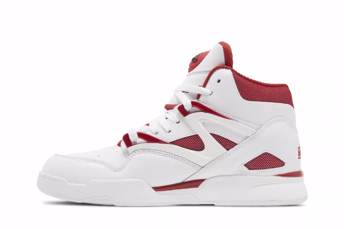 Reebok Pump Omni Zone 2 White Red, view 4