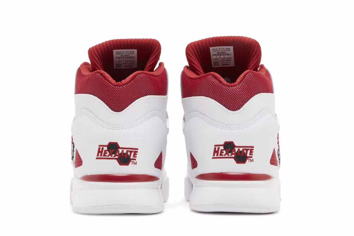 Reebok Pump Omni Zone 2 White Red, view 7