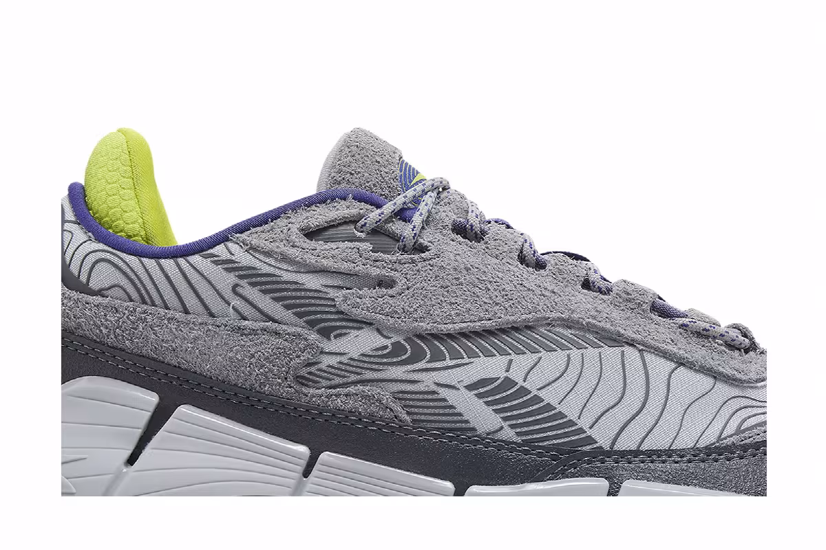 Reebok Zig Kinetica 2.5 Edge Grey Lime, view 3