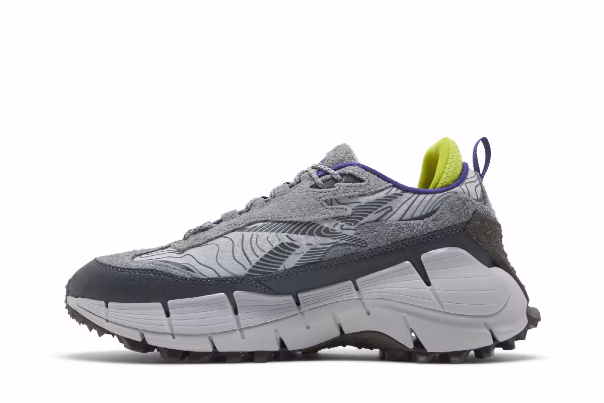 Reebok Zig Kinetica 2.5 Edge Grey Lime, view 4