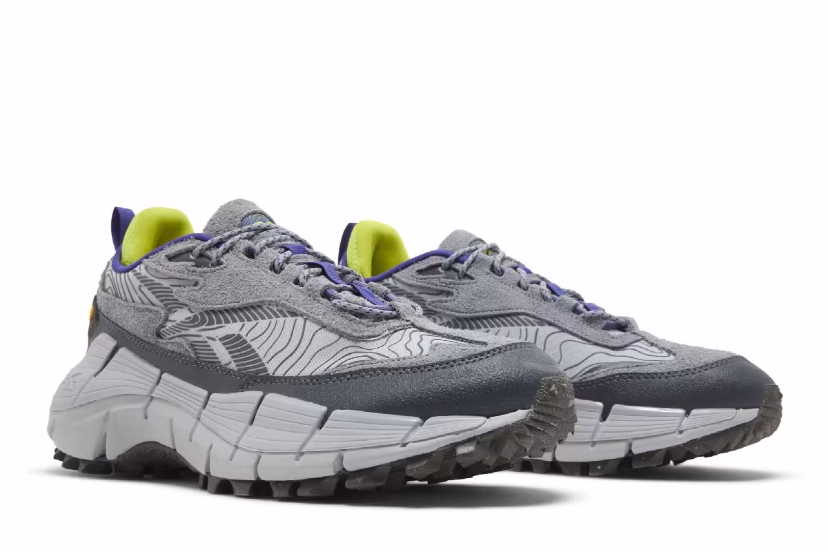 Reebok Zig Kinetica 2.5 Edge Grey Lime, view 9