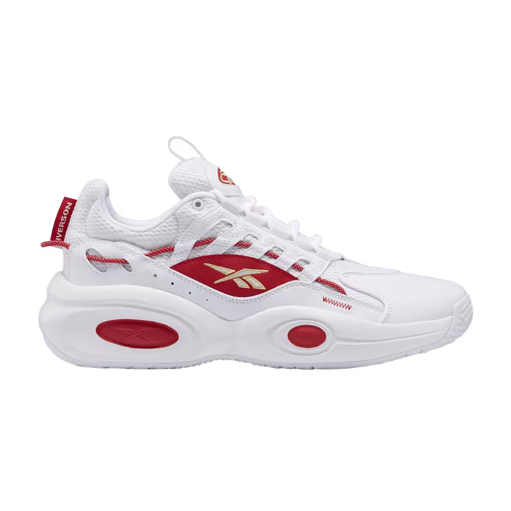 Reebok Solution Mid White Vector Red