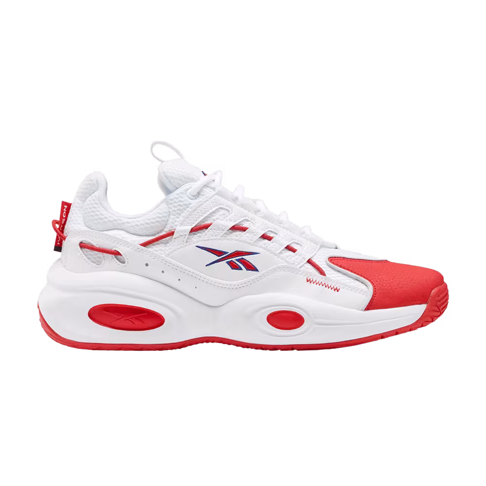 Reebok Solution Mid White Vector Red