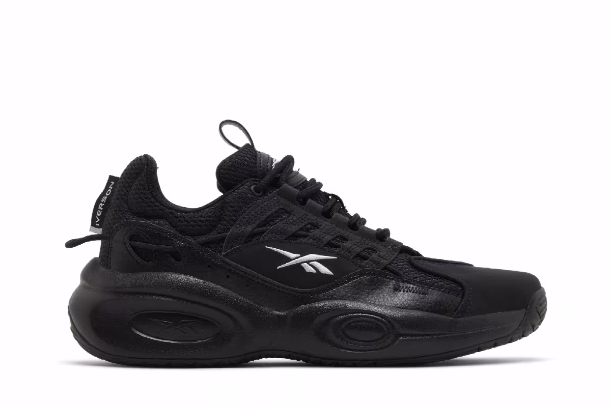 Reebok Solution Mid Black Silver Metallic, view 2