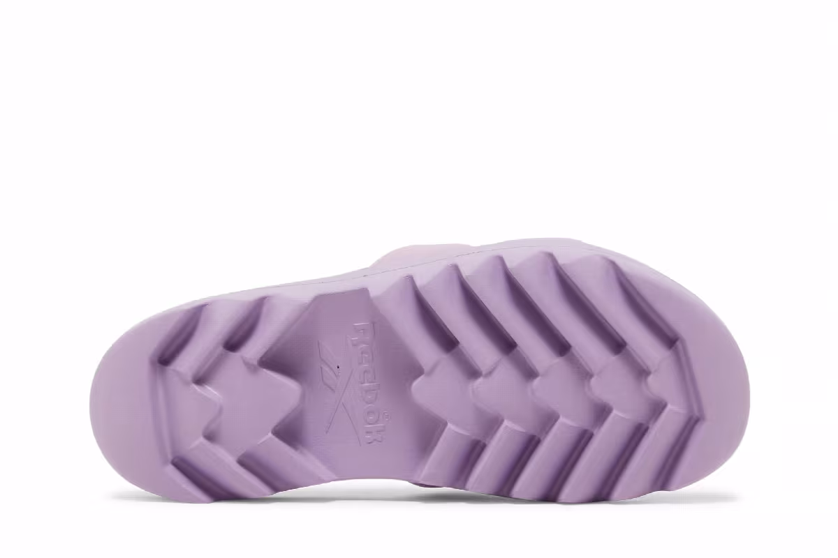 Reebok Women's Cardi B Slide Puzzled Purple, view 5