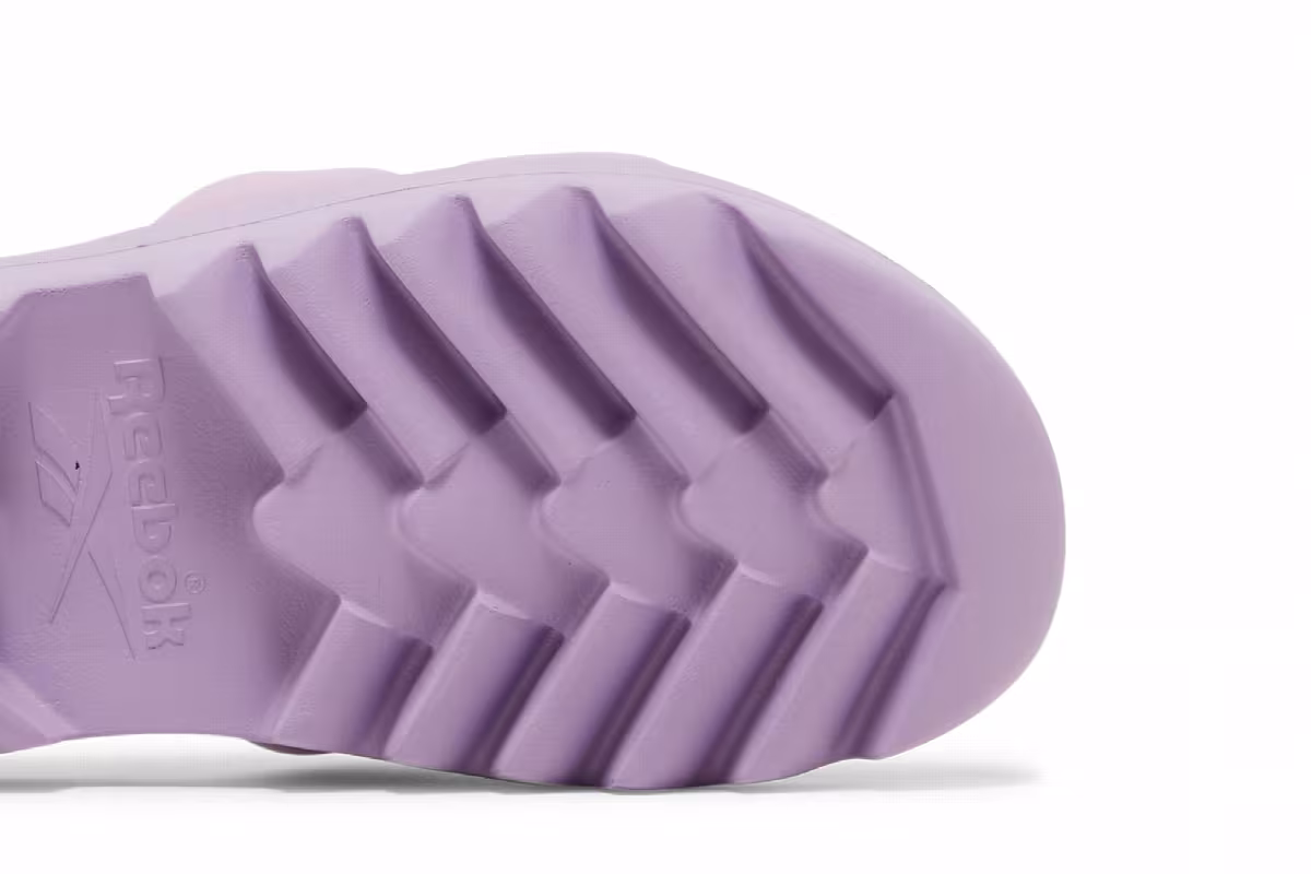 Reebok Women's Cardi B Slide Puzzled Purple, view 6