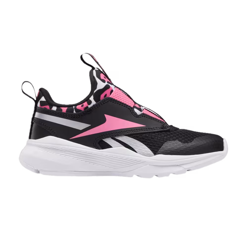 Reebok XT Sprinter Slip-On Little Kid Black True Pink
