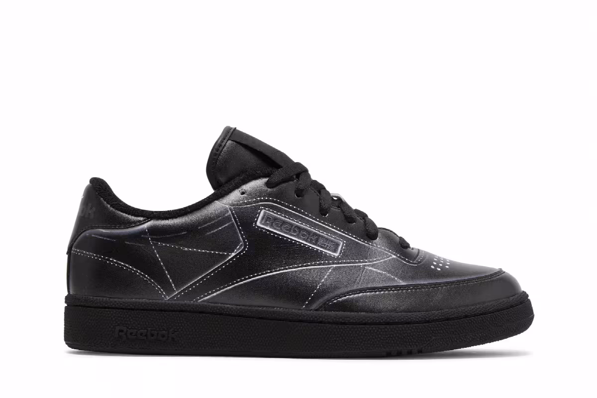 Maison Margiela x Reebok Club C Black, view 2