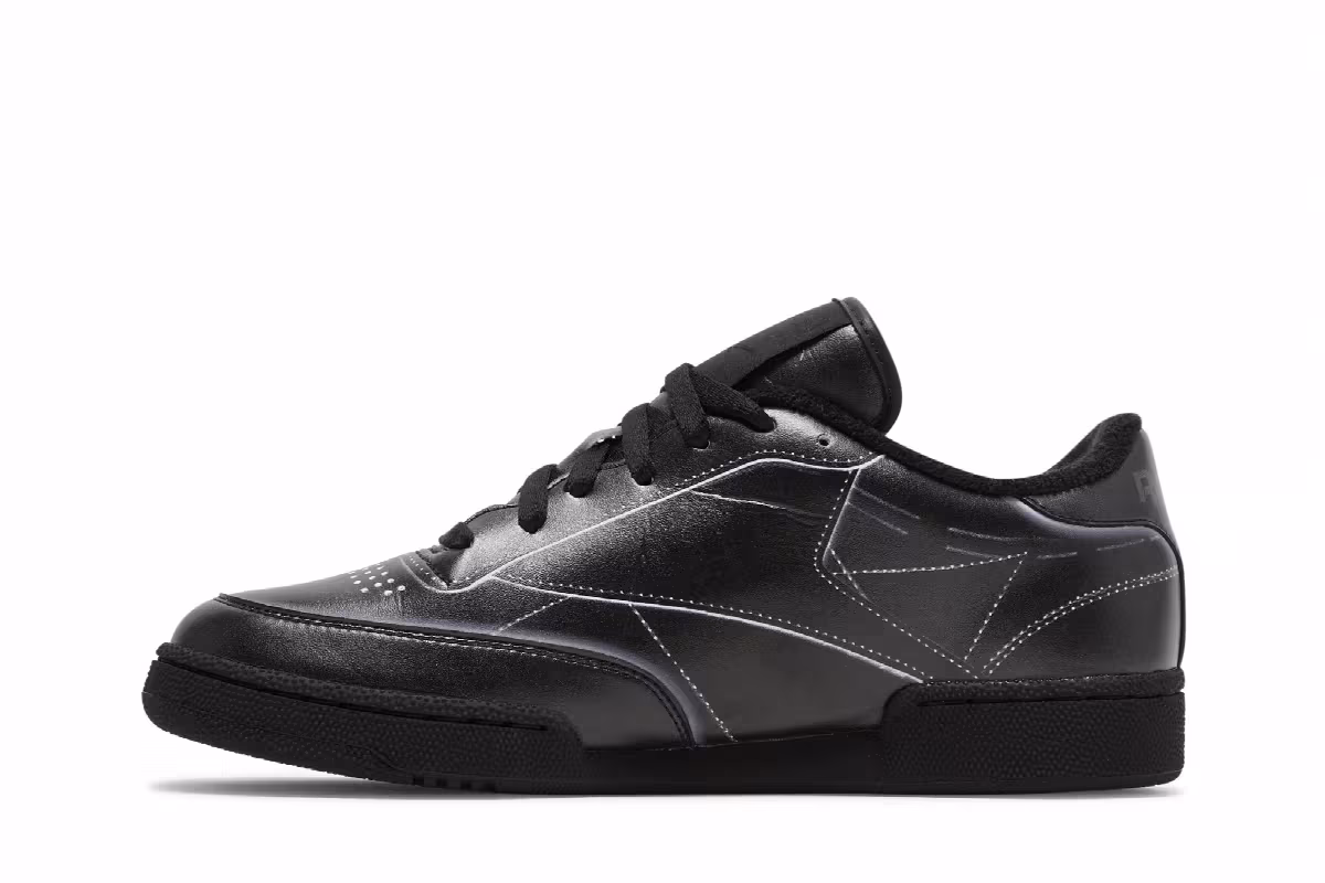 Maison Margiela x Reebok Club C Black, view 4