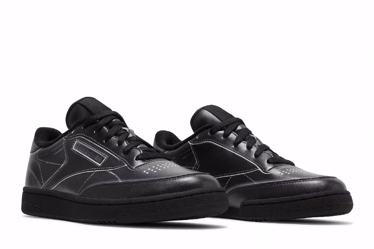 Maison Margiela x Reebok Club C Black, view 9