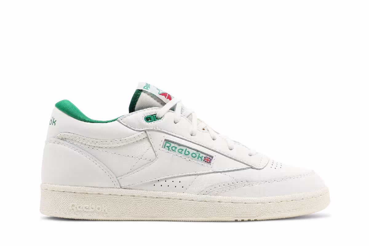 Reebok Club C Mid 2 Vintage Chalk Glen Green, view 2