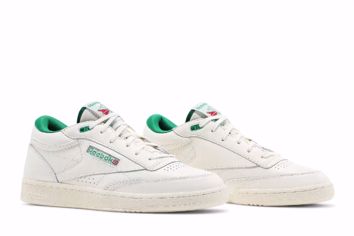 Reebok Club C Mid 2 Vintage Chalk Glen Green, view 9