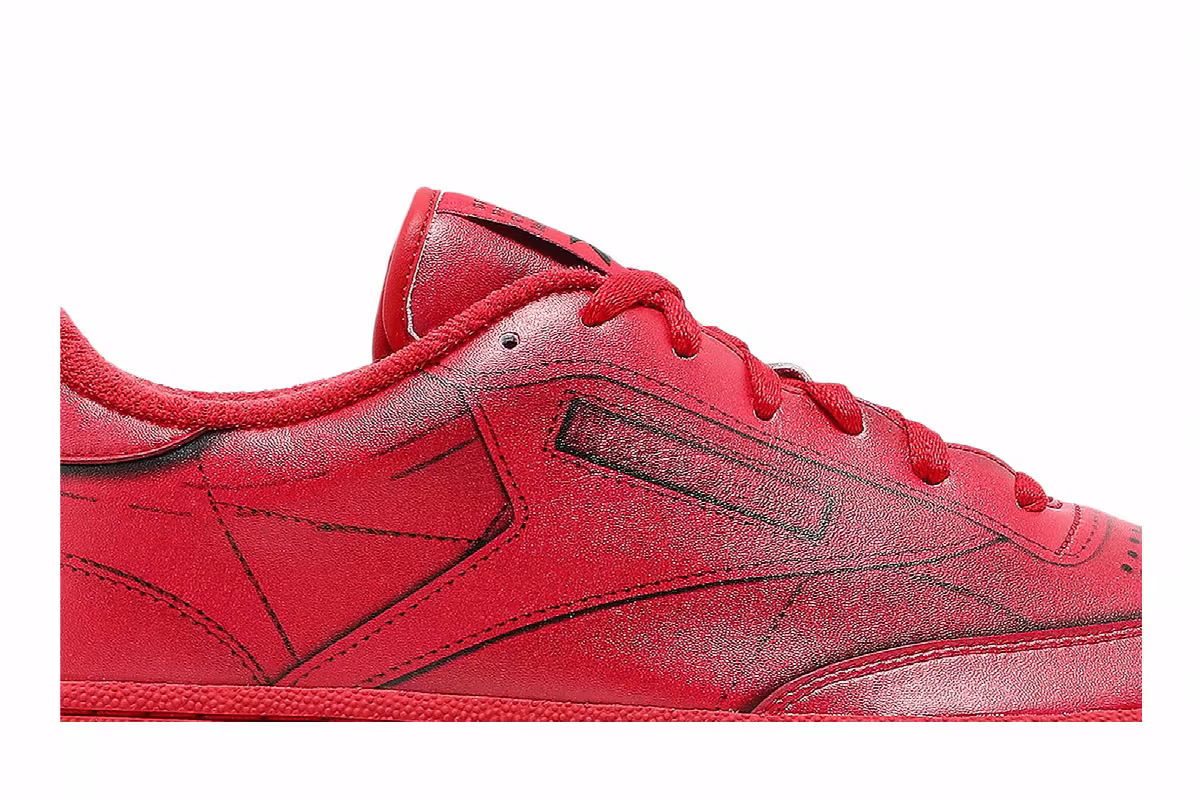 Maison Margiela x Reebok Club C Vector Red, view 3