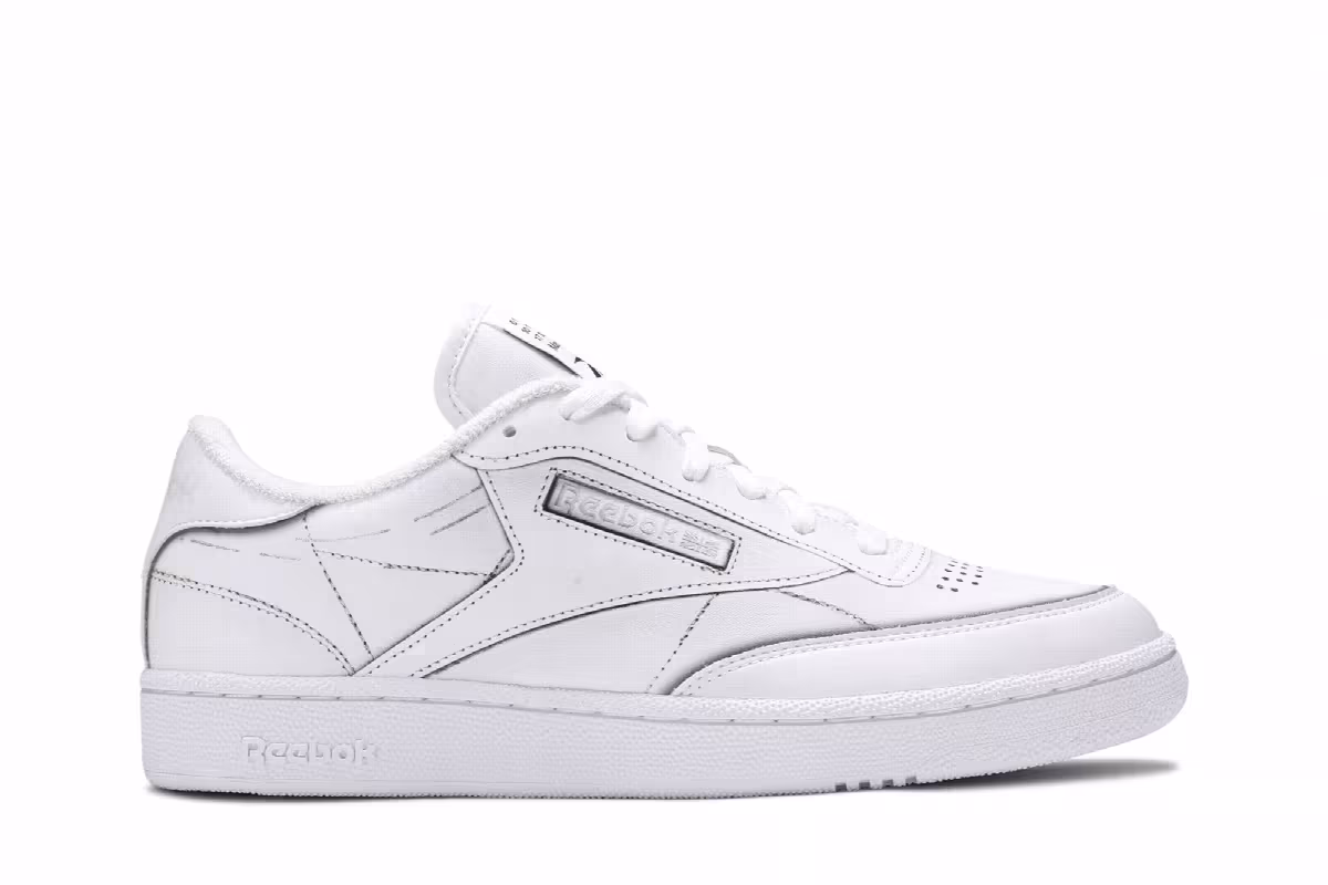 Maison Margiela x Reebok Club C White, view 2
