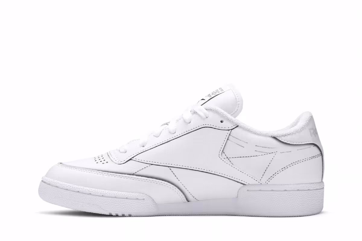 Maison Margiela x Reebok Club C White, view 4