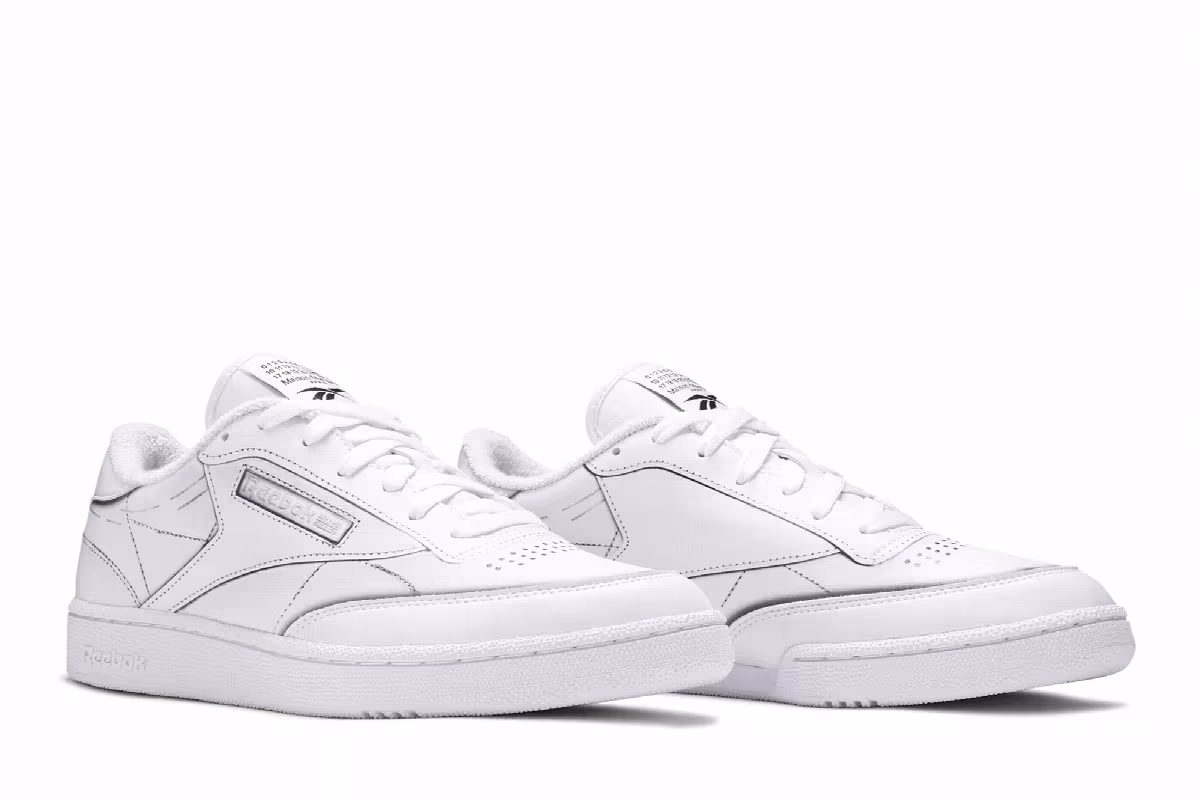 Maison Margiela x Reebok Club C White, view 9