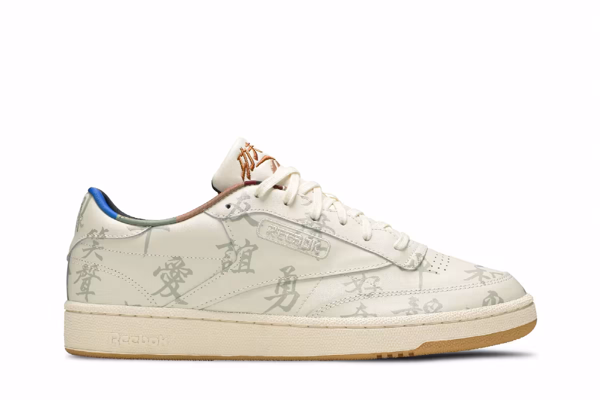 Kung Fu Panda x Reebok Club C 85 Chinese Calligraphy, view 2