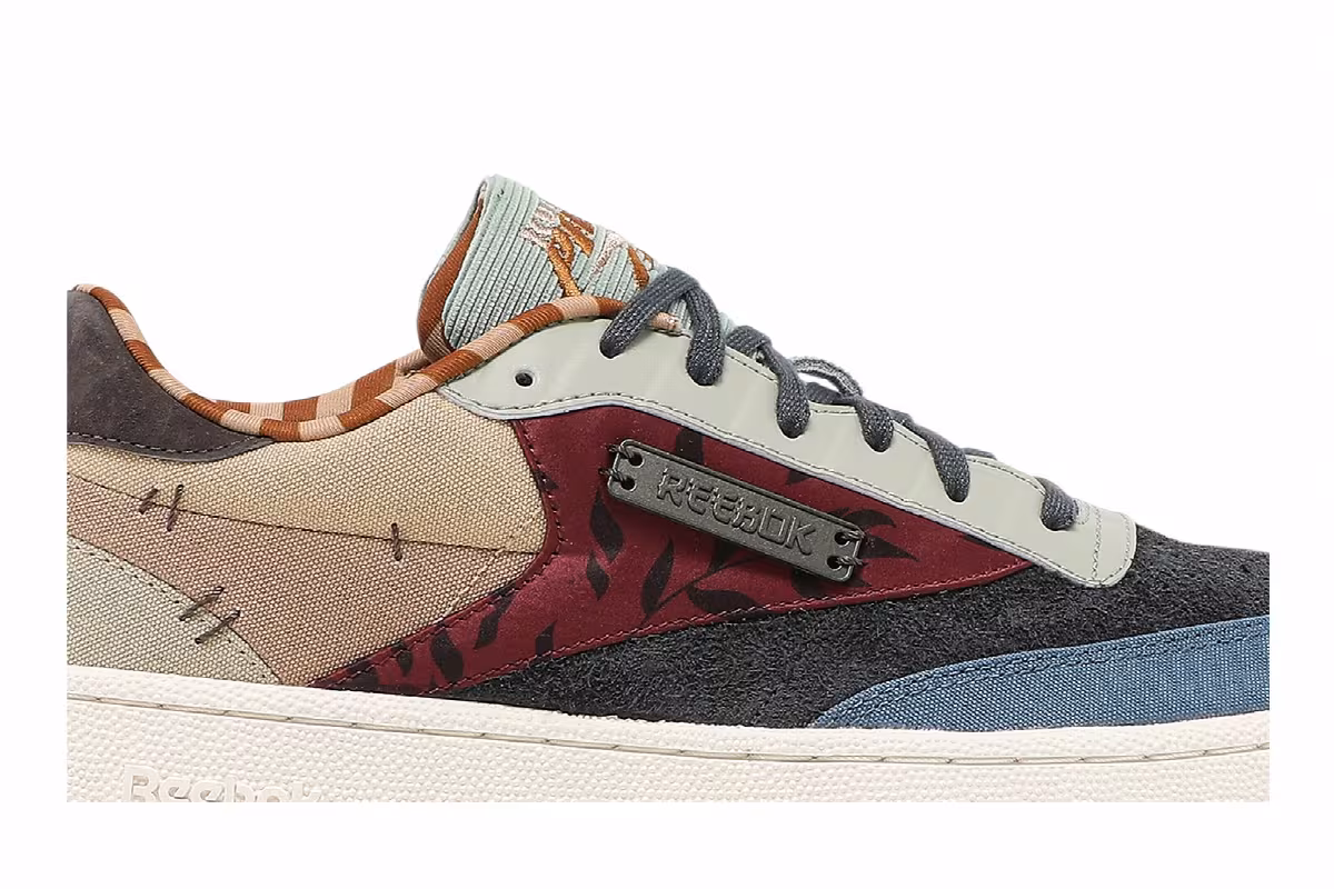 Kung Fu Panda x Reebok Club C 85 Patchwork, view 3