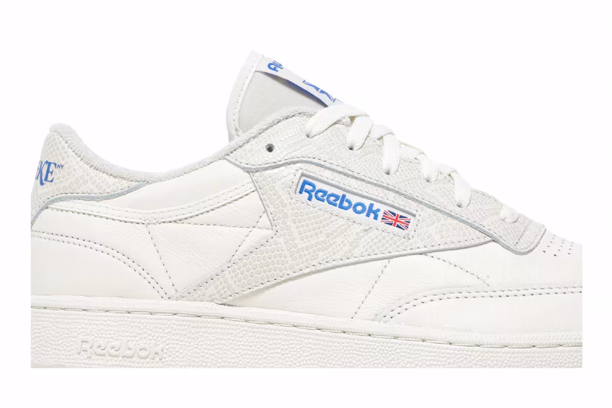 Awake NY x Reebok Club C 85 White Snakeskin, view 3