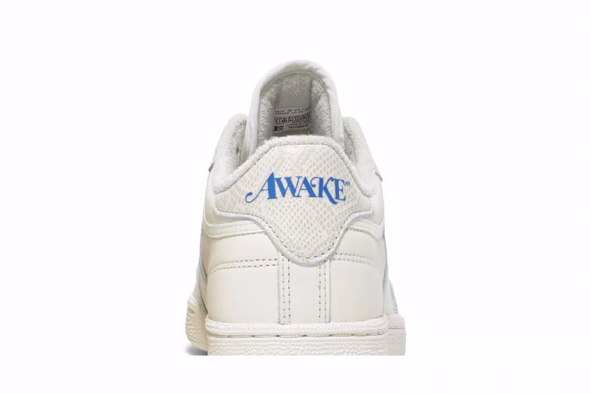 Awake NY x Reebok Club C 85 White Snakeskin, view 8