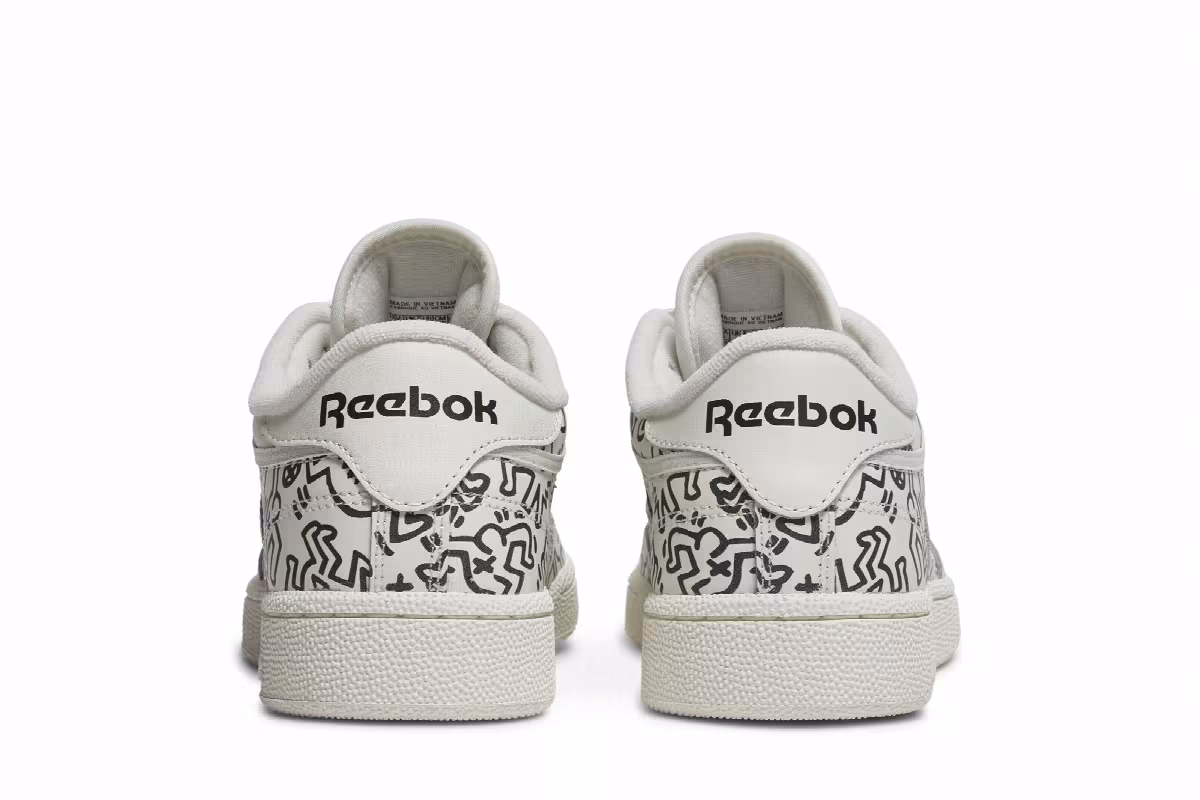 Keith Haring x Reebok Club C Dancing Figures Allover Print, view 7