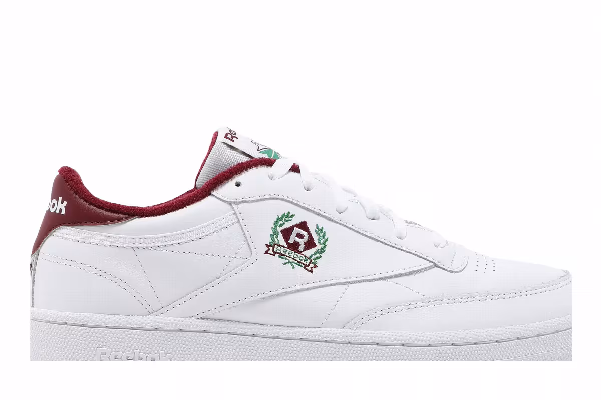 Reebok Club C 85 OG Crest - White Classic Burgundy, view 3