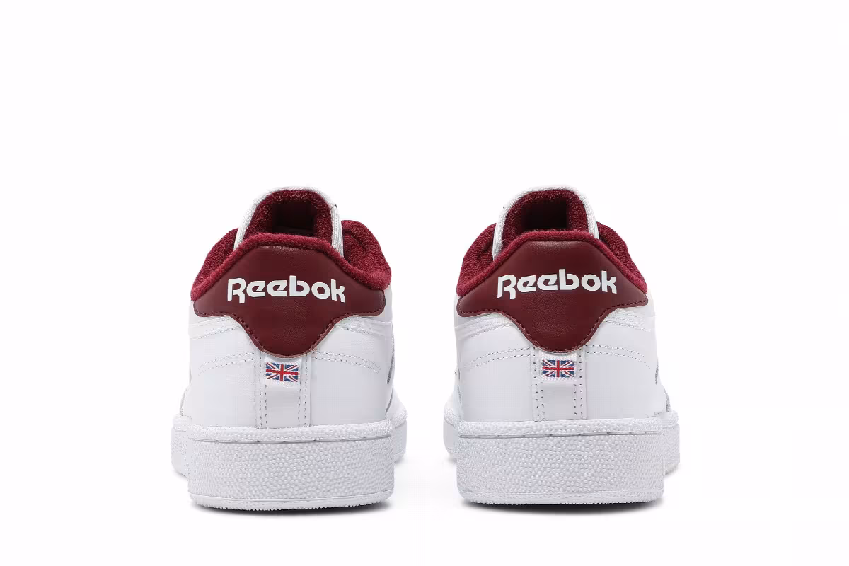Reebok Club C 85 OG Crest - White Classic Burgundy, view 7
