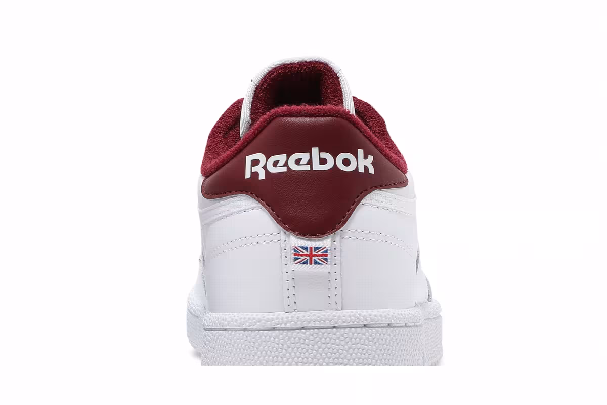 Reebok Club C 85 OG Crest - White Classic Burgundy, view 8