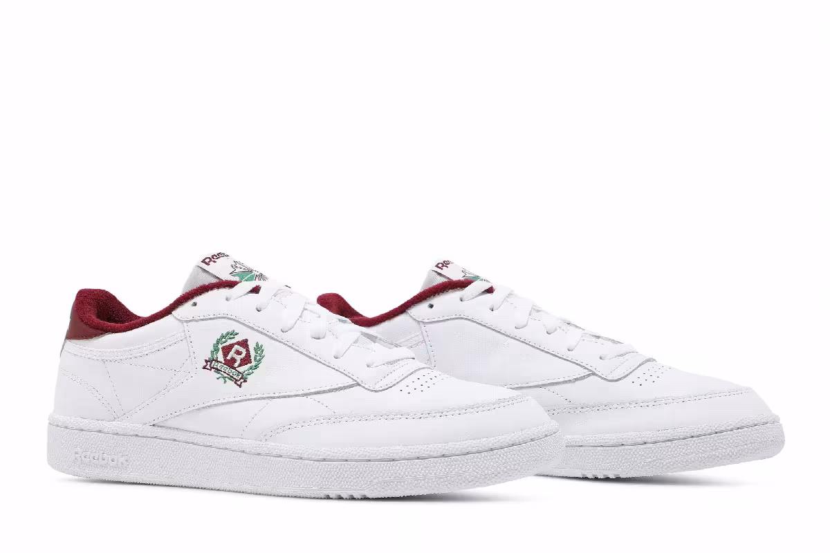 Reebok Club C 85 OG Crest - White Classic Burgundy, view 9