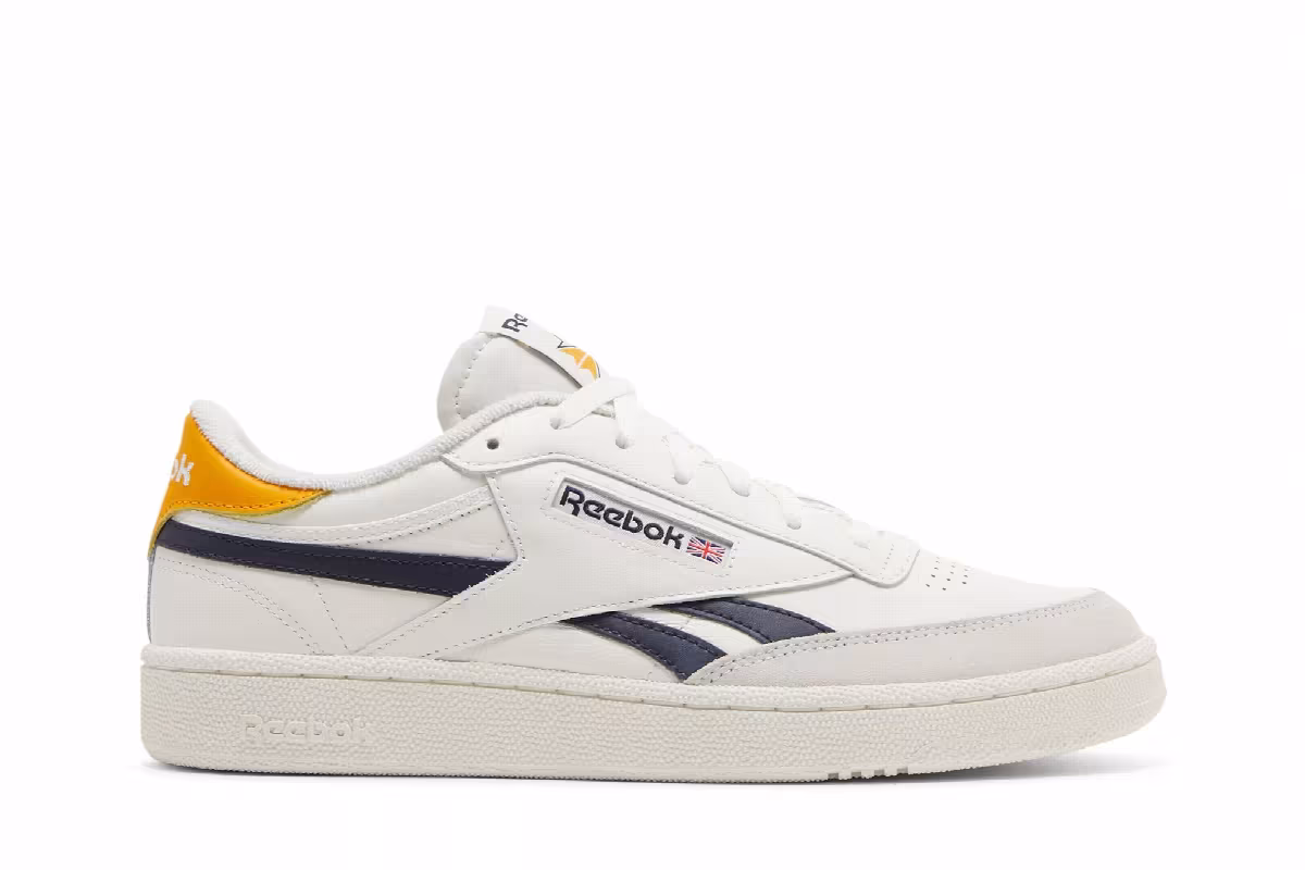 Reebok Club C Revenge Chalk Semi Solar Gold, view 2