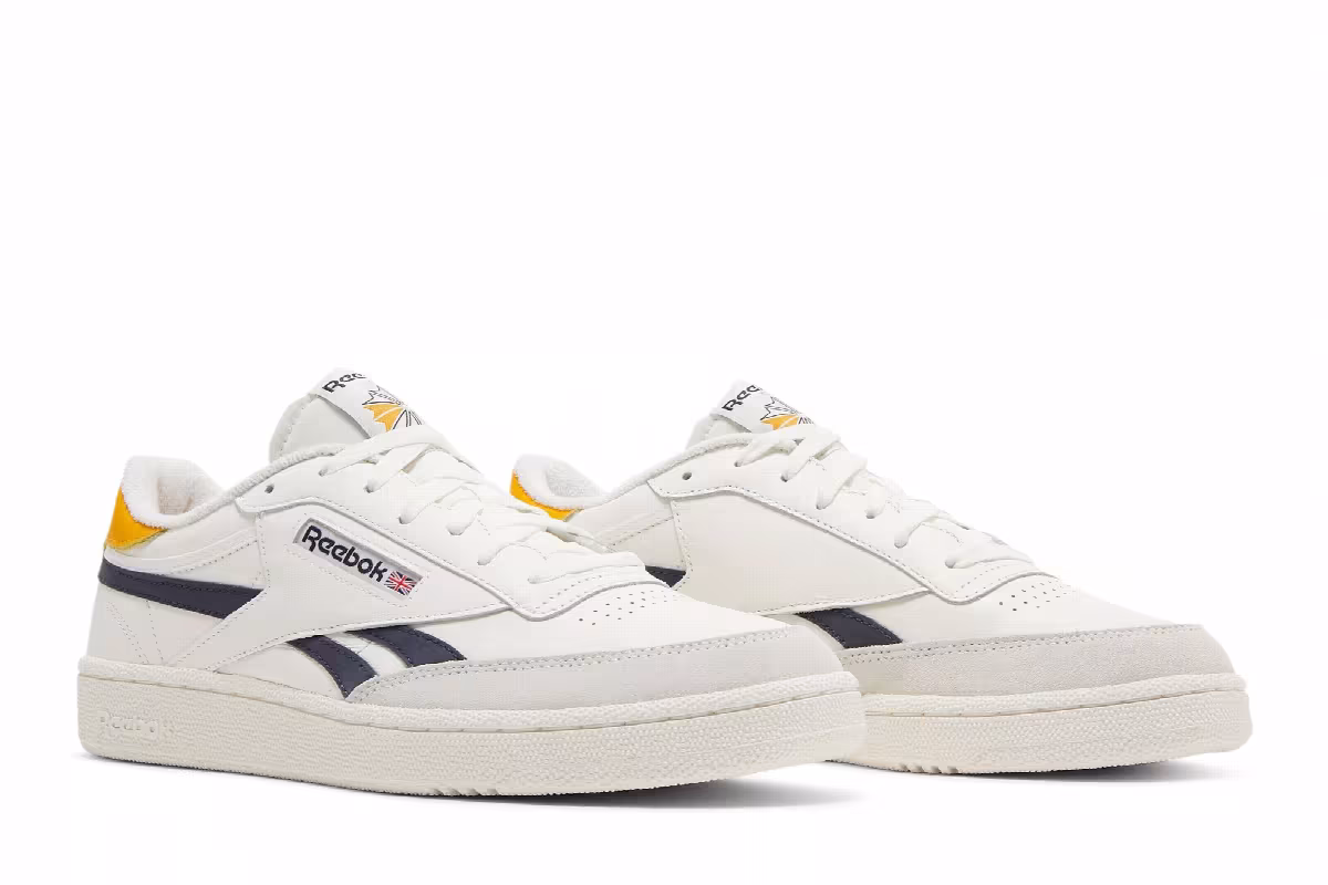Reebok Club C Revenge Chalk Semi Solar Gold, view 9