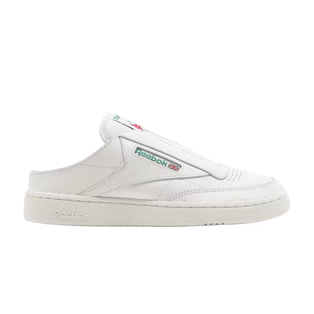 Reebok Club C Laceless Mule Chalk Glen Green